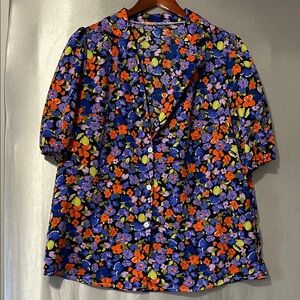 Vintage Floral Blouse